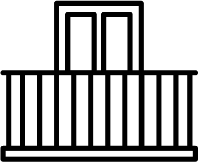 Balcony Vector - Balcon Png (400x399), Png Download