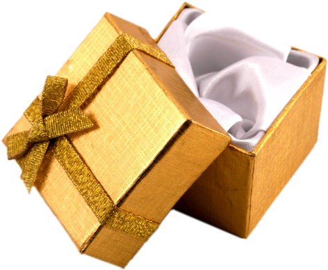 Gifs De Regalos De Navidad Fondos - Gold Present (511x402), Png Download