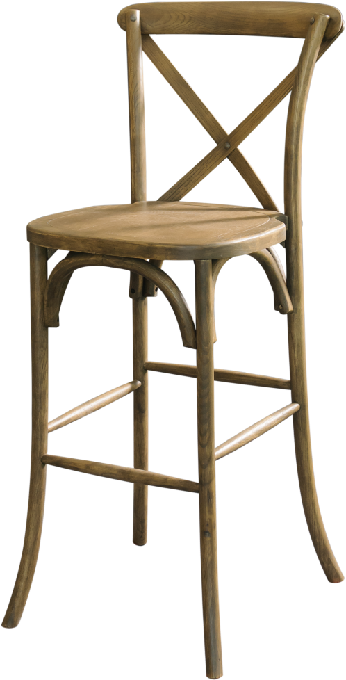 Cross Back Chair Dark (910x1155), Png Download