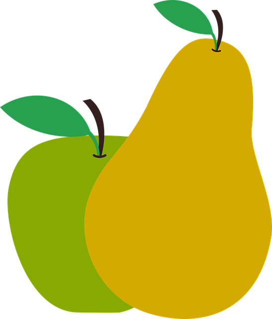 Alfredo, Su Marido, Le Pregunta Cuántas Peras Ha Recogido - Apple And Pear Clipart (546x640), Png Download