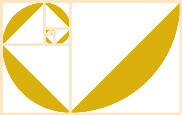 Fibonacci Spiral Yellow Clip Art - Encaustic Stripe Tile (600x381), Png Download