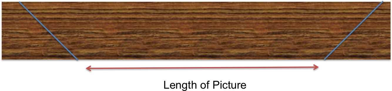 Mitre Corners For Picture Frame - Valpaços (1337x321), Png Download