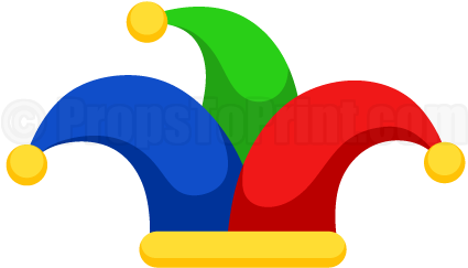 Jpg Library Stock Jester Printable Photo Booth Prop - Hat Photo Booth Props (458x354), Png Download