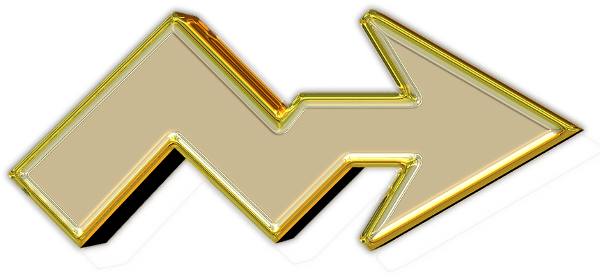 Arrow Yellow Translucent - Flechas Curvas Png (860x682), Png Download