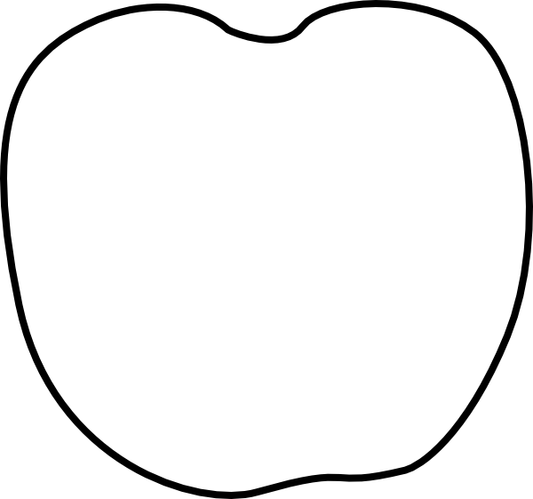 28 Collection Of Apple Stem Clipart - Pumpkin Template Without Stem (600x561), Png Download