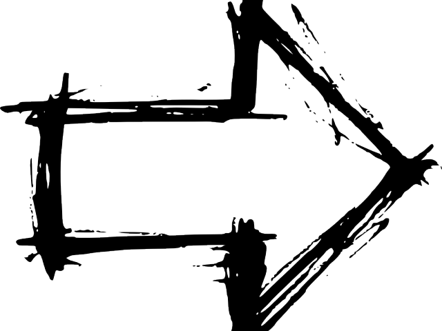 Drawn Arrow Transparent Background - Portable Network Graphics (640x480), Png Download