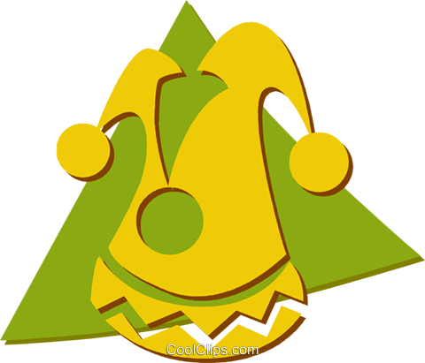 Court Jester Hat Royalty Free Vector Clip Art Illustration - Hat (480x411), Png Download