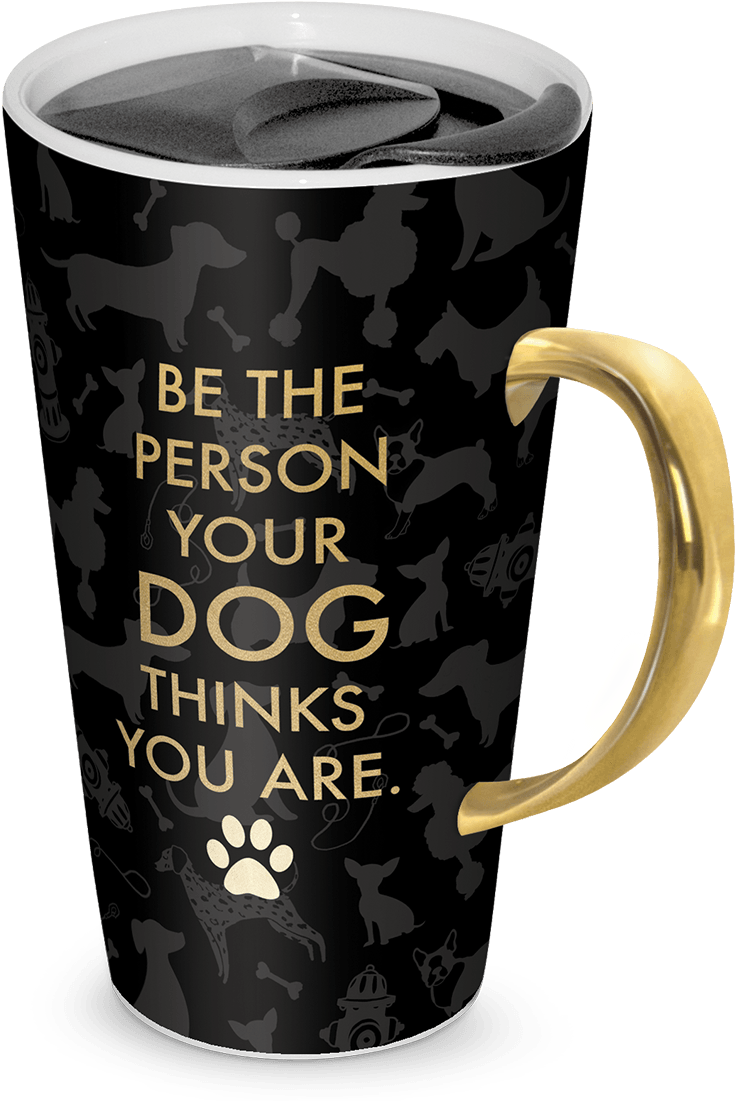 Dog Silhouettes Travel Mug - Lady Jayne 13oz Spill Proof Ceramic Coffee Travel Mug (1200x1200), Png Download