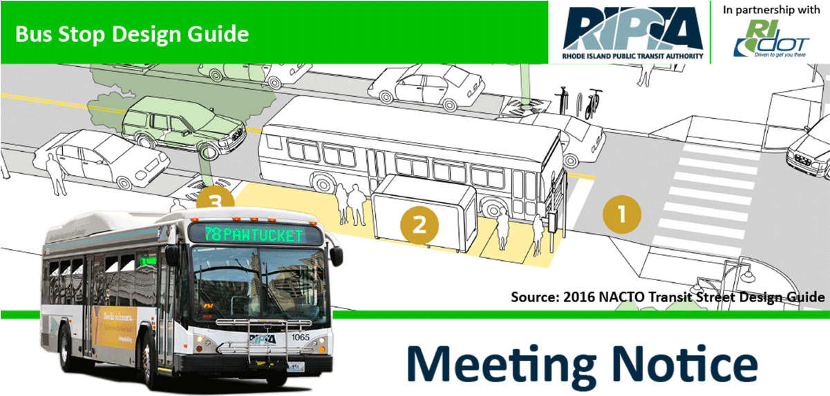 Ripta Bus Stop Meeting Notice - Bus (1200x581), Png Download
