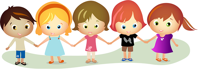 Vector Library Stock God And Children Png Transparent - Love One Another Children (690x241), Png Download