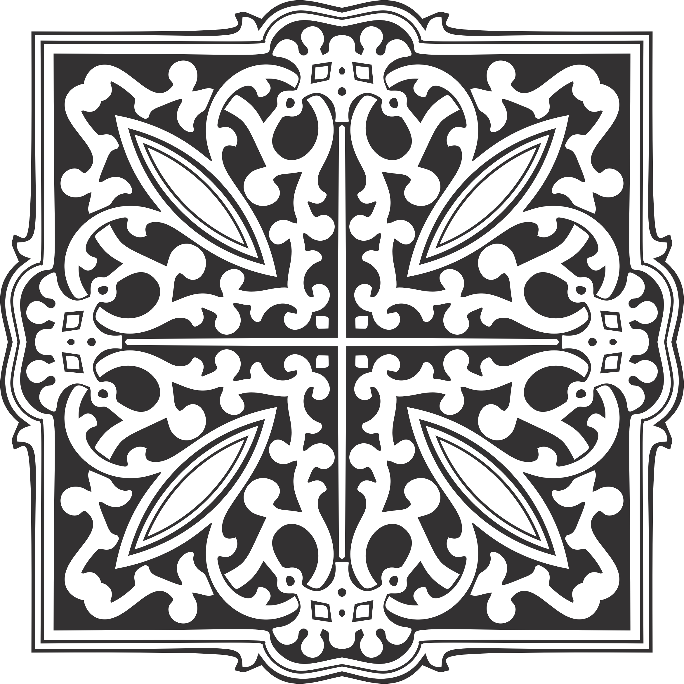 Big Image - Ihr Monogramm In Den Dekorativen Kissen (2342x2342), Png Download