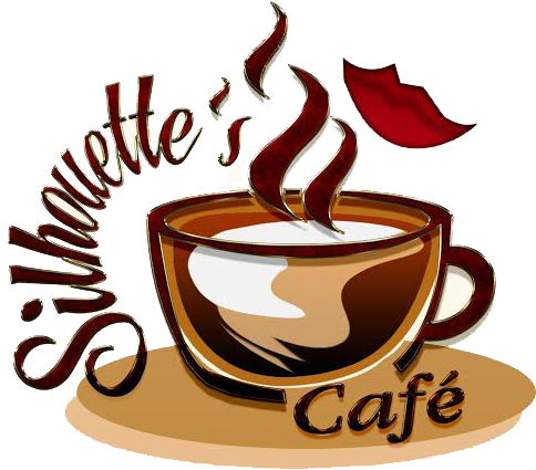 Silhouette's Cafe - Coffee (523x442), Png Download