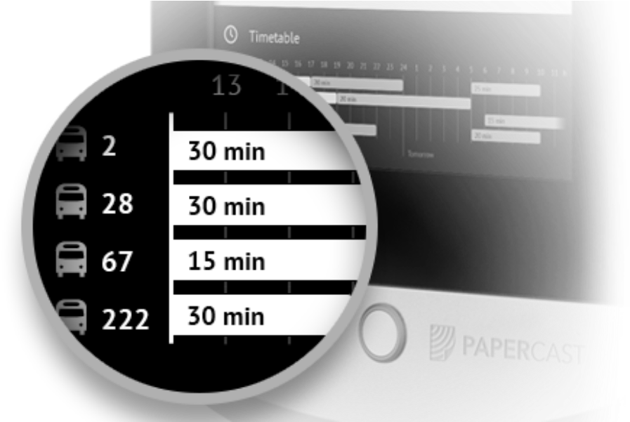 E Paper Bus Stop Display Real Time Passenger Information - Passenger Information System (912x600), Png Download