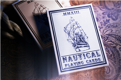 Nautical Playing Cards Red By House Of Playing Cards (400x400), Png Download