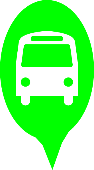 Cartoon Bus Stop Sign (330x597), Png Download