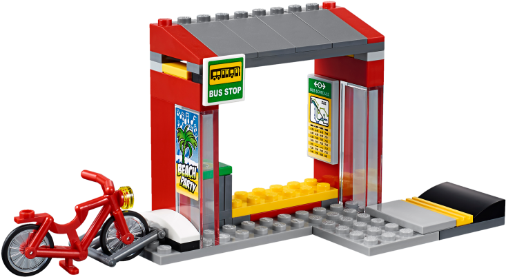 Bus Station - Lego: City: Bus Station (60154) (800x600), Png Download