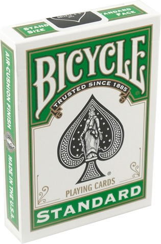 Playing Cards Bicycle Green Back - Bicycle Playing Cards (315x475), Png Download