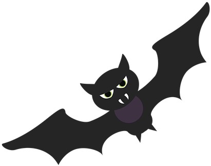 Day Of The Dead, Bat, Halloween, Terror - Death (440x340), Png Download