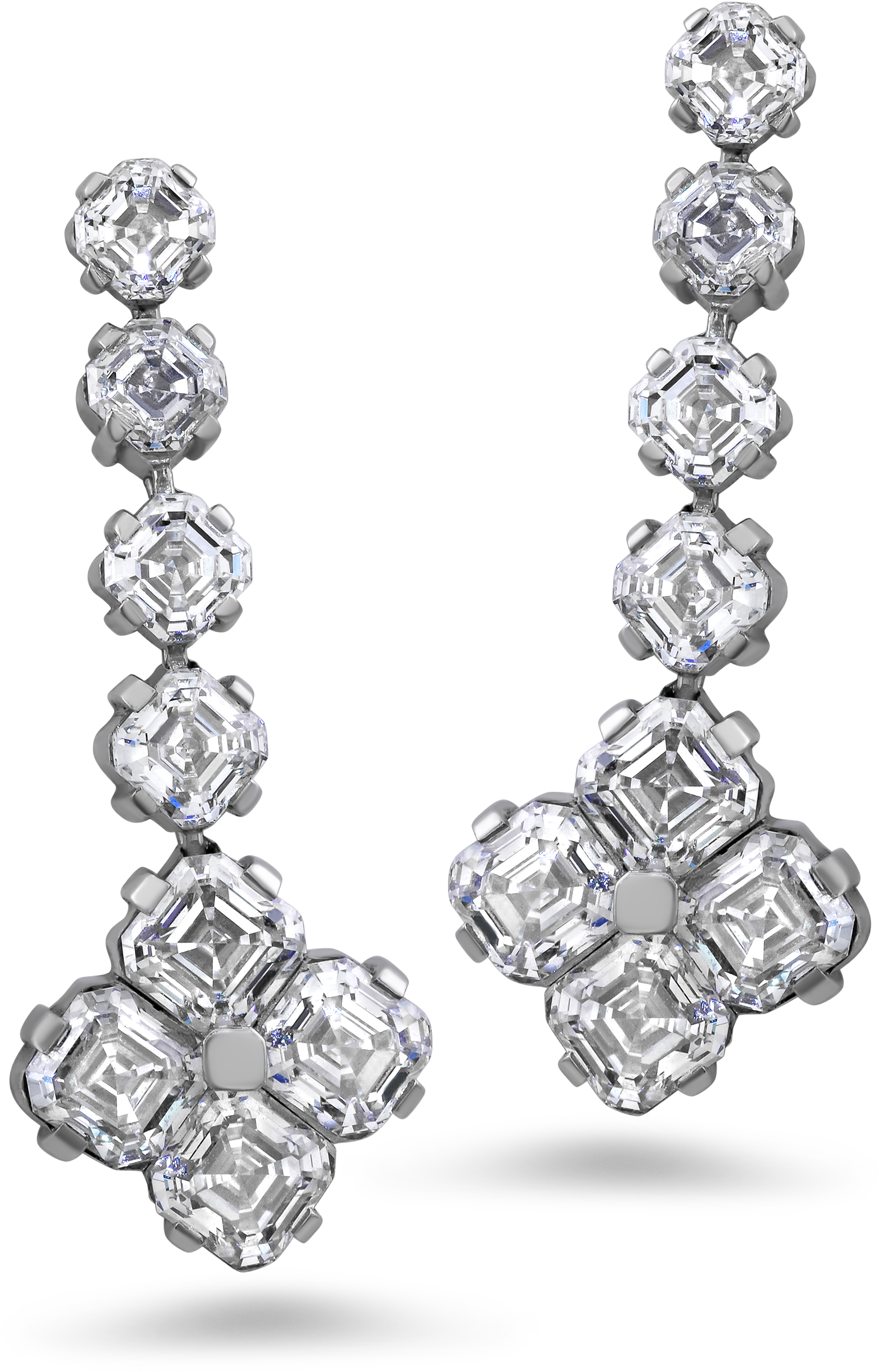 Diamond Earrings Png - Gold (2694x2694), Png Download