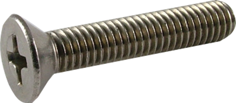 Screw - 10/32x1\ - Phillips Flat Head Screw (800x351), Png Download