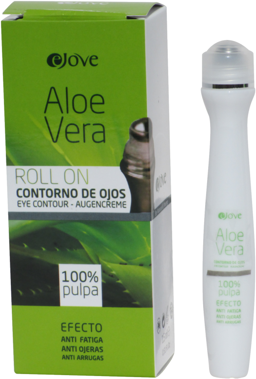 Contorno De Ojos Roll On, 15 Ml - Ejove Aloë Vera Augencremé Roll-on (800x800), Png Download