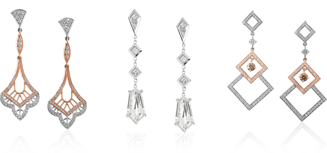 Earrings - Pendant (1095x513), Png Download