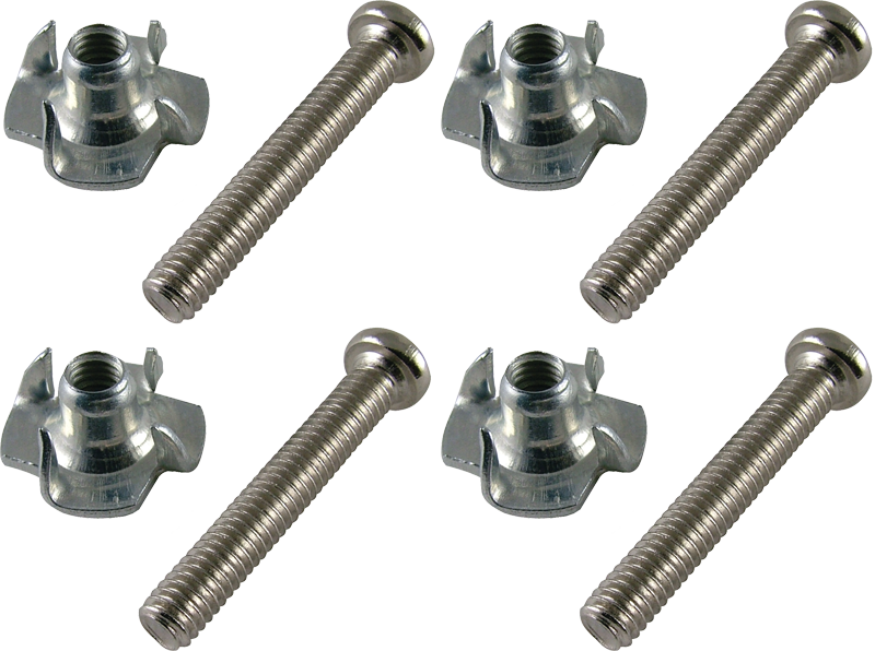 Screw - 1\ - Amplified Parts S-h105 Screw With Matching T-nut, 1" (800x596), Png Download