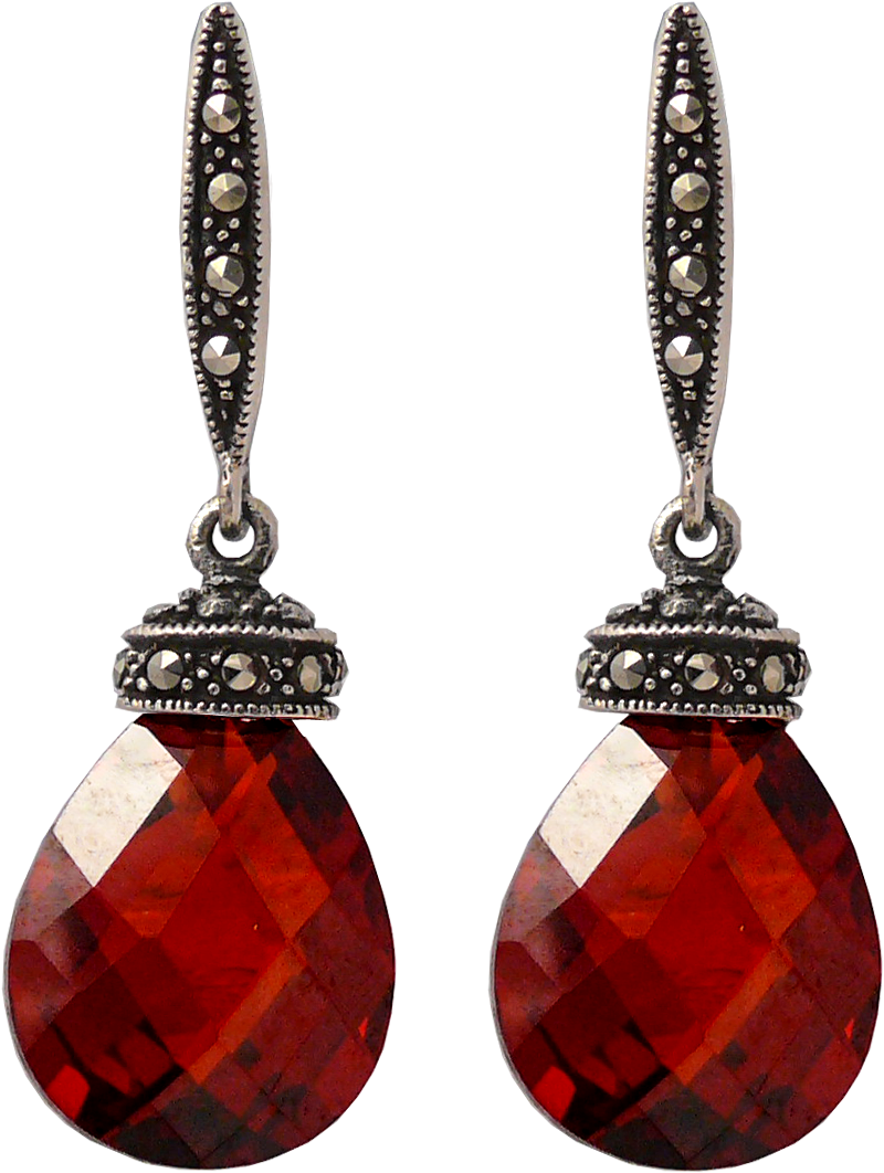Free Png Red Diamond Earrings Png Images Transparent - Earrings Png (480x543), Png Download