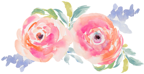 2 / 5 Flowers - Pink Watercolor Flower Mousepad (556x286), Png Download