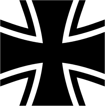 German Military Logo - Bundeswehr Kreuz Black (432x437), Png Download