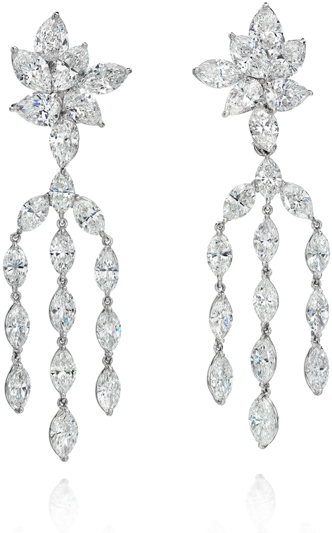 Chandelier Diamond Earrings - Earrings (800x800), Png Download