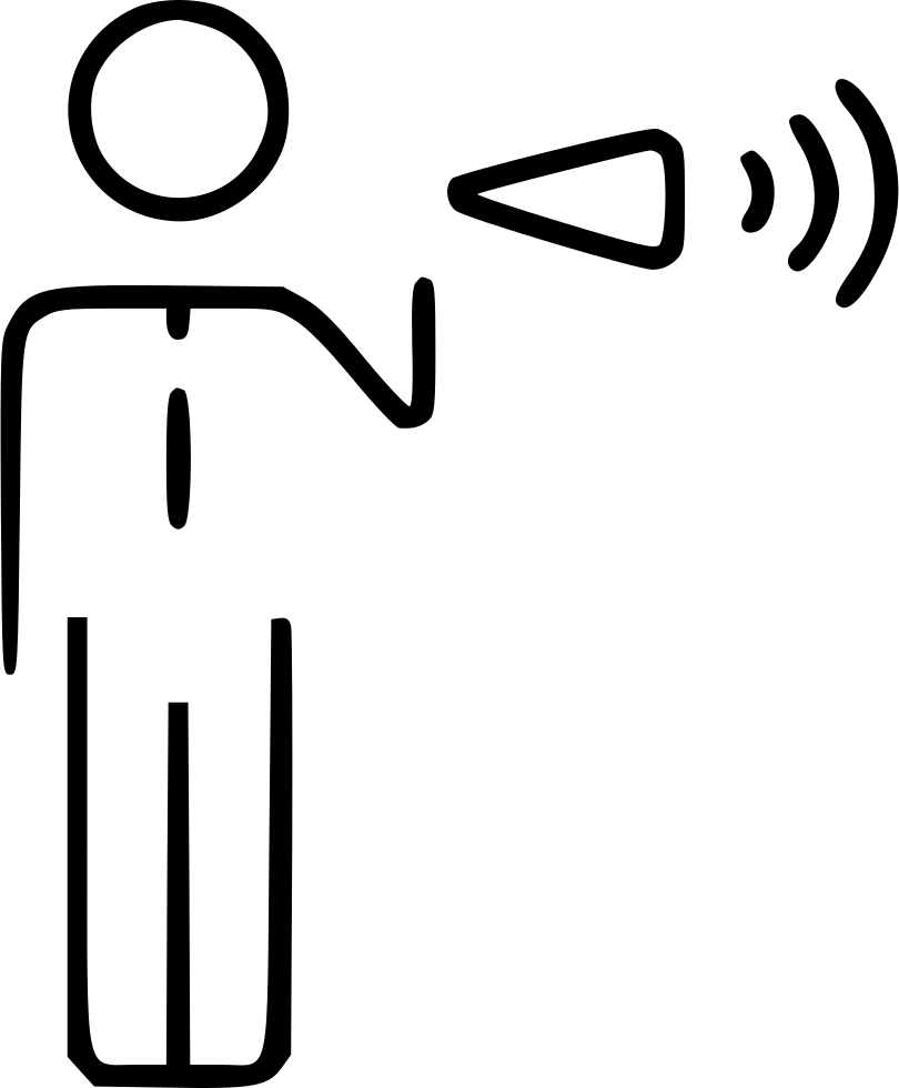 Businessman Megaphone Leader Media Announce Loudspeaker - Loudspeaker (810x980), Png Download