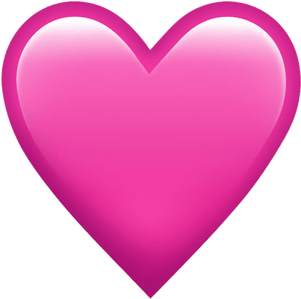 Pink Heart Emoji Png (500x500), Png Download