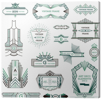 Art Deco Vintage Frames And Design Elements - Art Deco (400x400), Png Download