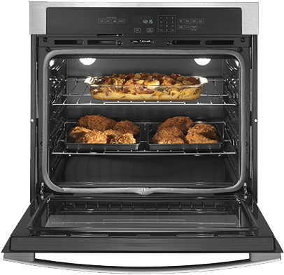 Amana Wall Ovens - Amana 27-inch Wall Oven With 4.3 Cu. Ft. Capacity Awo6317sfb (450x425), Png Download