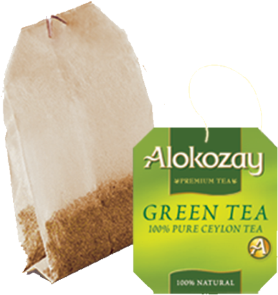 Tea Bag Png - Alokozay Green Tea Bags (480x472), Png Download