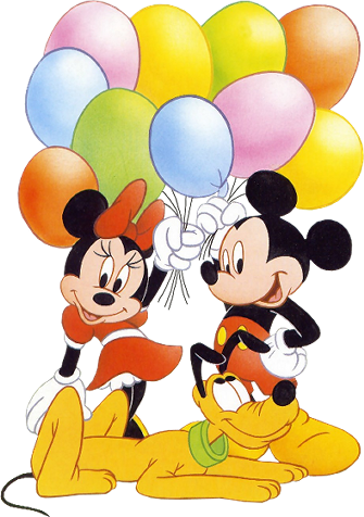 Turma Do Mickey Da Disney Fazendo Anivers&225rio Imagens - Mickey Y Minnie De Cumpleaños (335x476), Png Download