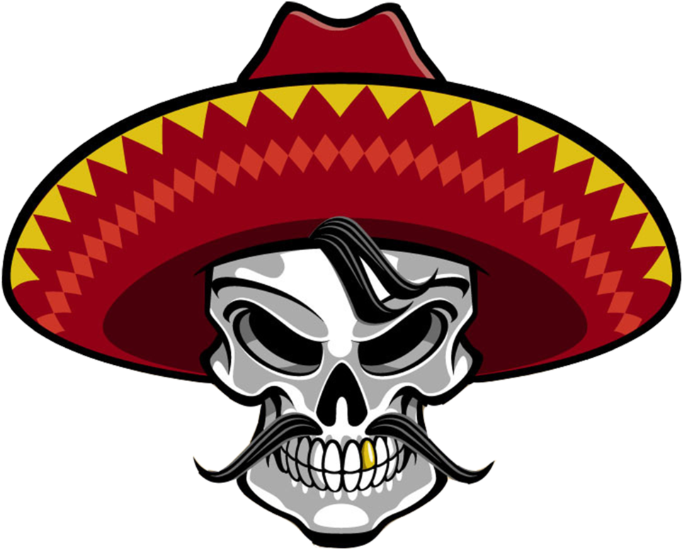 Skull - Maracas Crossed With Skull (1000x1019), Png Download