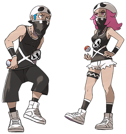 View Grunts , - Pokemon Sun Moon Team Skull (500x500), Png Download