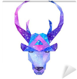 Drawing Polygons Watercolor Image Transparent Stock - Art Print: Librebird's Watercolor Cosmic Animals. Hand (400x400), Png Download