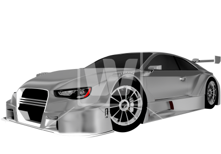 Silver Speedway Car - Car (550x366), Png Download