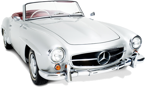 Classic Car Png Free Download - Mercedes Benz 190 Sl Png (559x317), Png Download