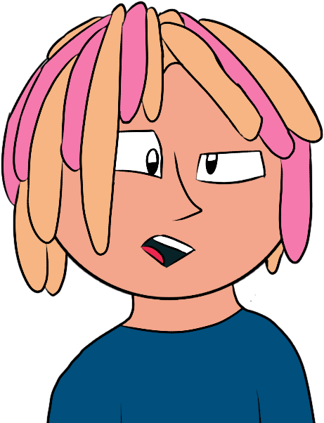 Lil Pump Hair Png - Lil Pump Cartoon Face (700x700), Png Download