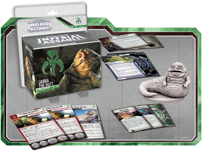 Jabba Villain Pack - Star Wars Imperial Assault Jabba (700x522), Png Download