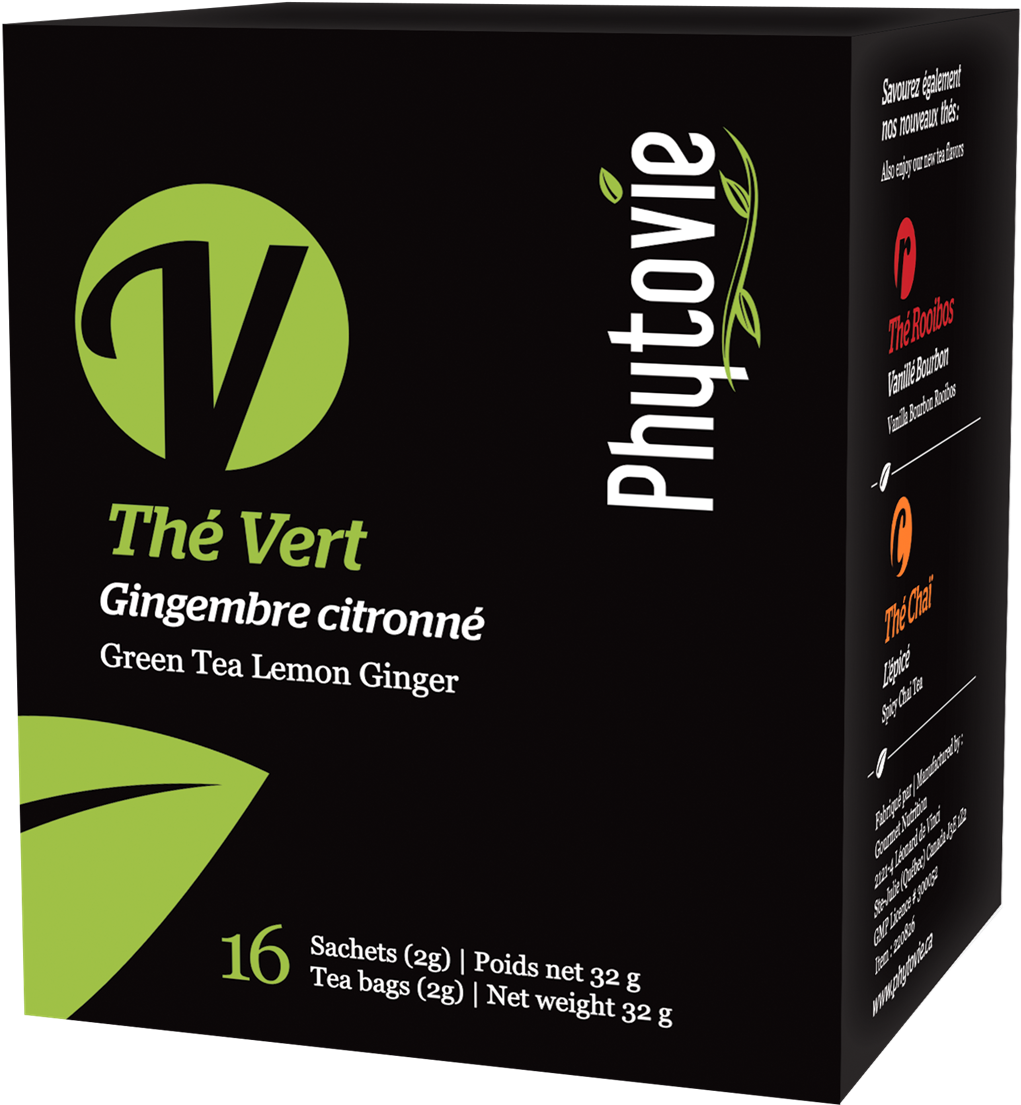 Picture Of Green Tea Lemon Ginger - Tea (1920x1379), Png Download