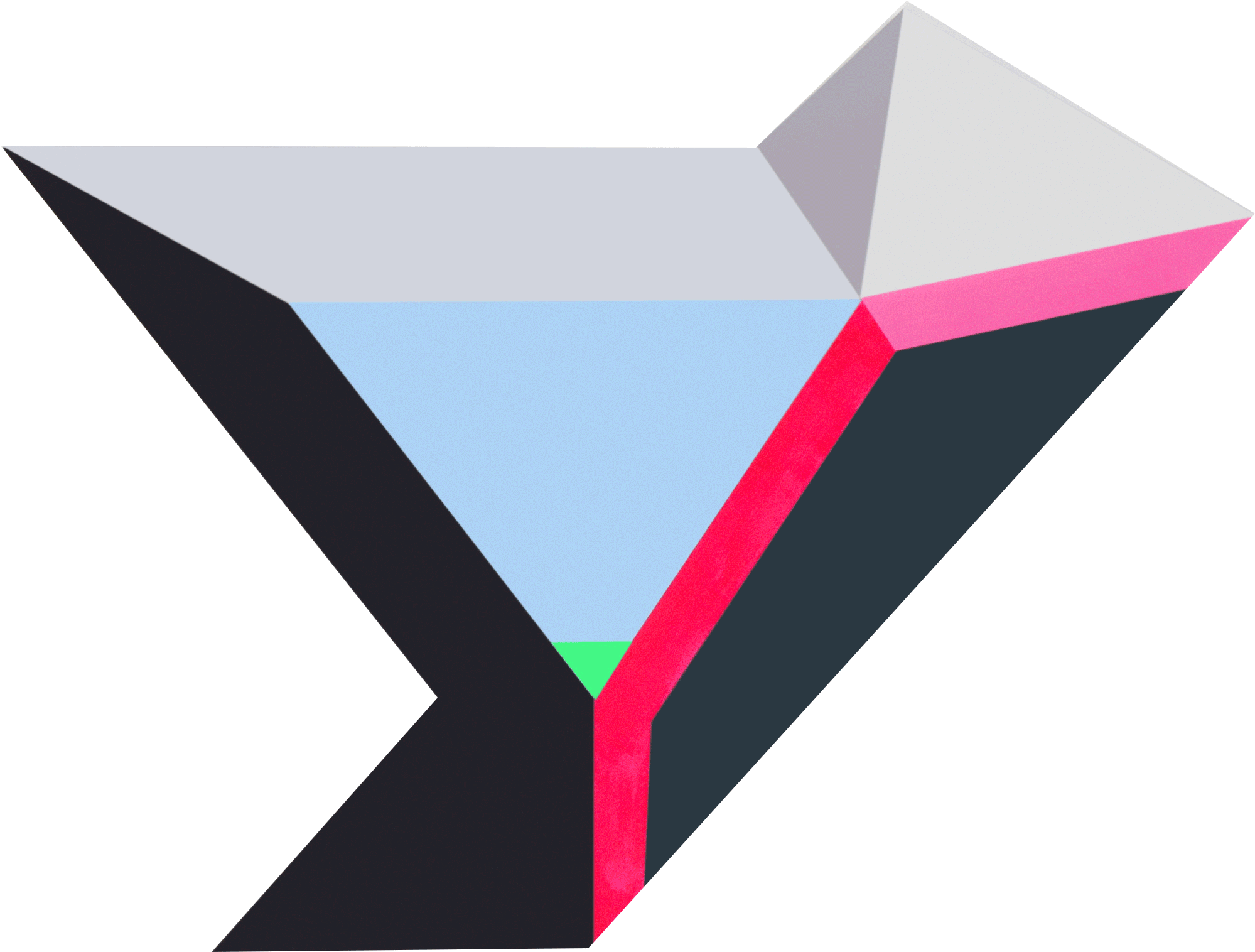 "polygon In Space - Graphic Design (2700x2000), Png Download