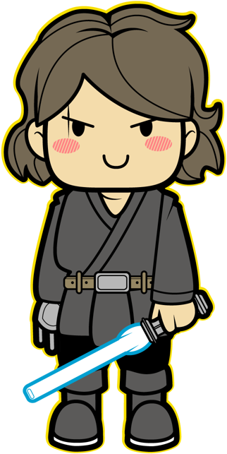 Star Wars Kawaii Saga - Star Wars Personagens Kawaii (600x750), Png Download