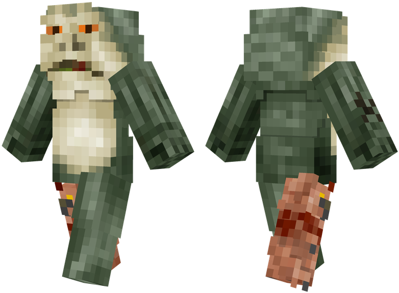 Jabba The Hutt - Minecraft Skin X5 Hunter (804x576), Png Download