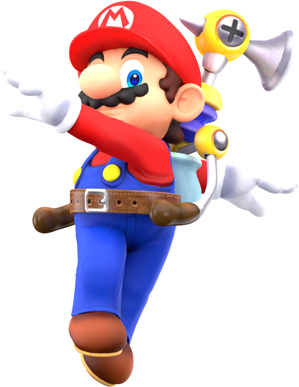 Mario - Super Mario Sunshine Png (710x803), Png Download