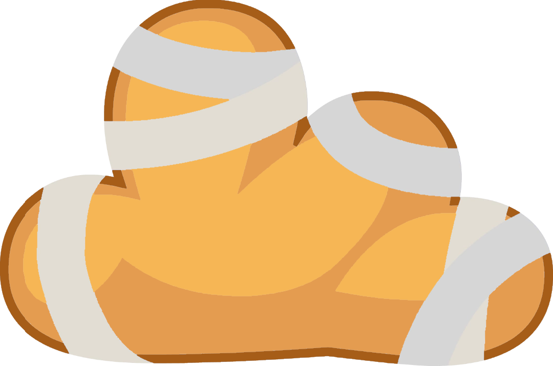 Orange Cloudy - Bfdi Bandage (1080x715), Png Download
